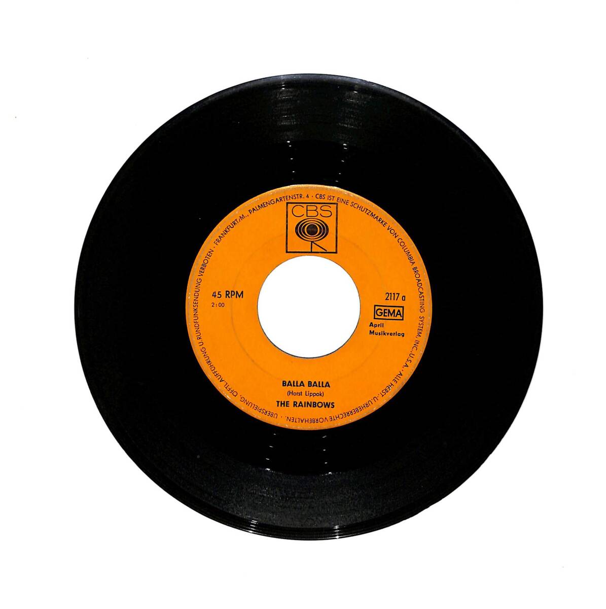 The Rainbows - Balla Balla - Ju Ju Hand PLAK (10/7) PLK25800 - 2