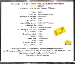 THE VOCAL HIT COLLECTION - THE HALIONEL LIONEL RICHIE SONGBOOK CD (İkinci El) CD3706 - 2