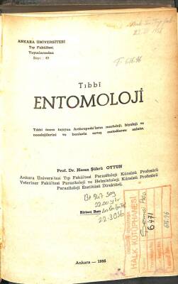 TIBBİ ENTOMOLOJİ CİLTLİ 1956 KTP1920 - 1