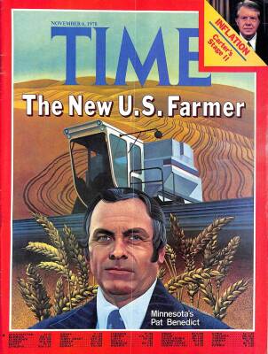 TIME NOVEMBER 6, 1978 - THE NEW U.S.FARMER PAT BENEDICT DRG1098 - 1