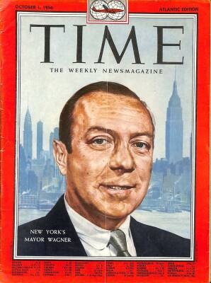 Time October 1 , 1956 - New Yorks Mayor Wagner NDR79593 - 1