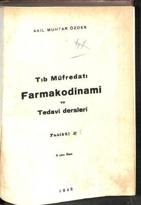 Tıp Müfredatı Farmakodinami ve Tedavi Dersleri KTP2484 - 1