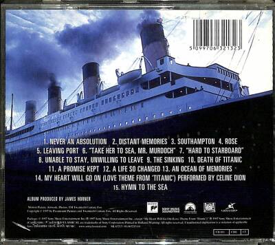 TITANIC - Music From The Motion Pictures Titanic CD (108.5) CD3427 - 2