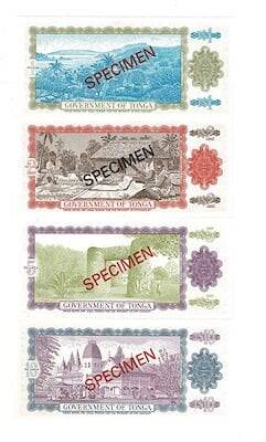 Tonga 1978 SPECIMEN Set ÇİL YKP7790 - 2