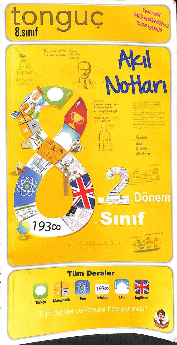 Tonguç 8. Sınıf 1. Dönem Akıl Notları NDR87563 - 1