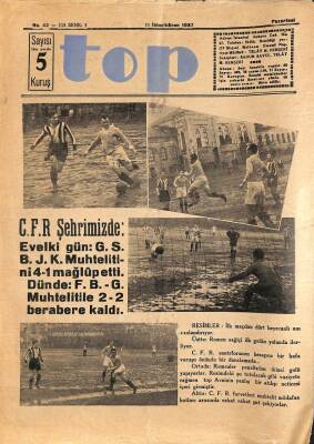 Top Spor Dergisi 11 İkincikanun 1937 No 42 - DRG1026 - 1