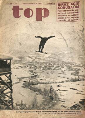 Top Spor Dergisi 25 İkincikanun 1937 No 44 DRG1027 - 1