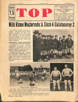 Top Spor Dergisi 7 Haziran 1937 No 63 - Fenerbahçenin 29.Yıldönümü DRG1032 - 1