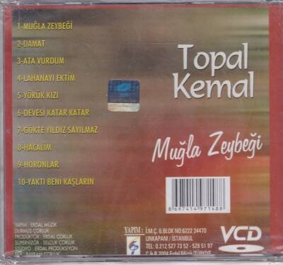 Topal Kemal - Muğla Zeybeği (Sıfır Ürün) CD -VCD Müzik CD830 - 8