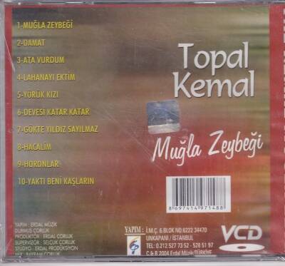 Topal Kemal - Muğla Zeybeği (Sıfır Ürün) CD -VCD Müzik CD840 - 8