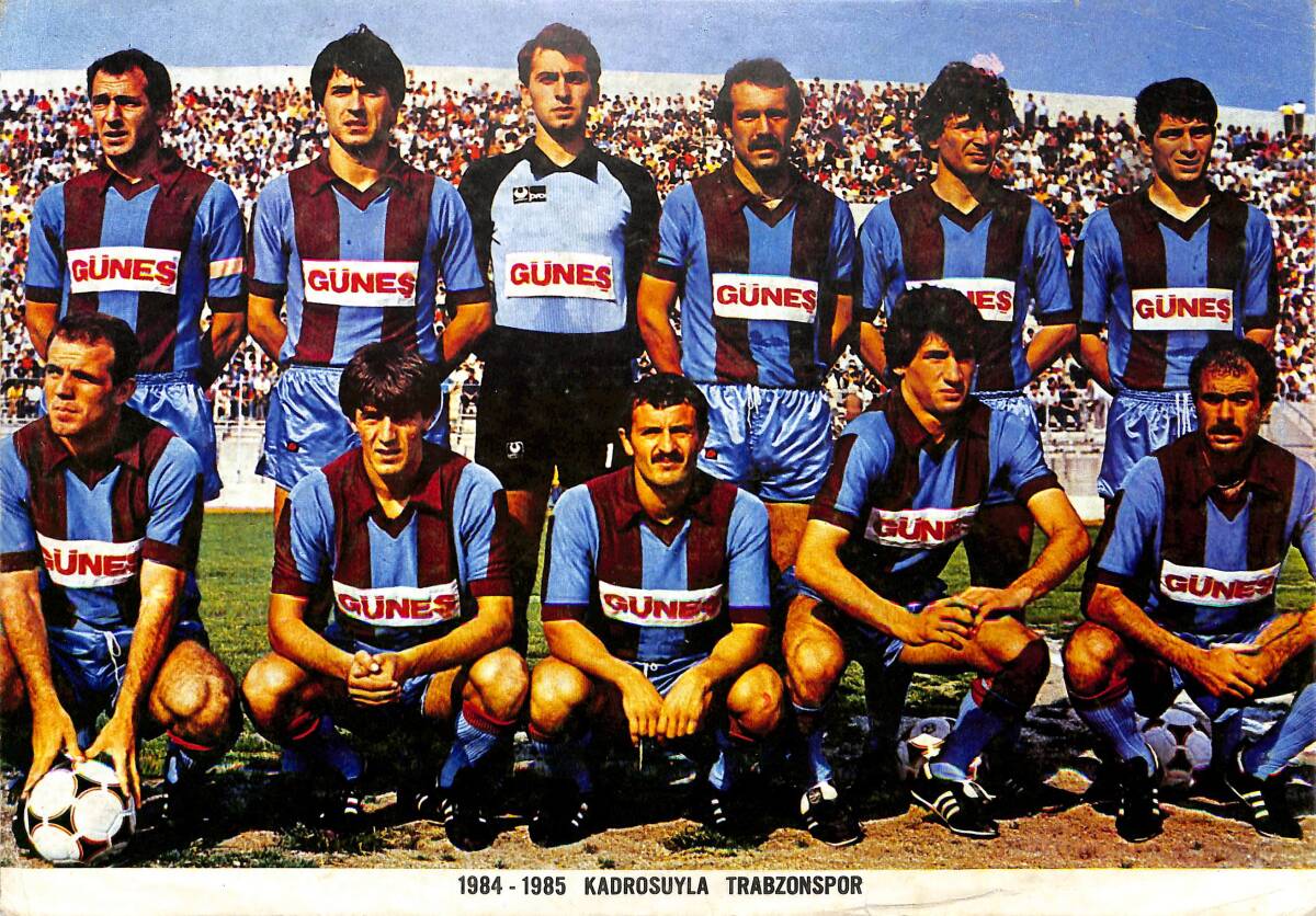 Trabzon 1984-1985 Takım Kadrosu Kartpostal (Büyük Boy) KRT22303 - 1