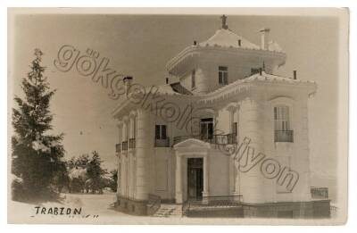 Trabzon Atatürk Köşkü Eski Kartpostal KRT6406 - 1