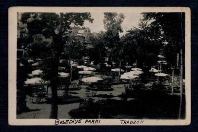 Trabzon Belediye Parkı Kartpostal 1941 KRT6517 - 1