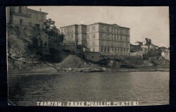 Trabzon Erkek Muallim Mektebi Kartpostal KRT6456 - 1