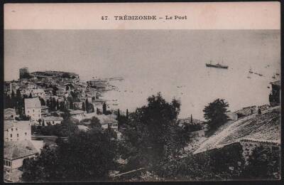 Trabzon Liman Görünüş Kartpostal 1910 KRT6069 - 1