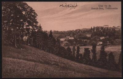 Trabzon Soğuk Su Çamlığı Kartpostal 1918 KRT6078 - 1