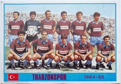 Trabzonspor 1984-1985 Yılı Oyuncu Kadrosu (35x50cm) Kartpostal KRT11148 - 1