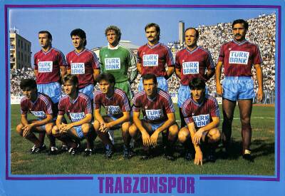 Trabzonspor 1989-1990 Kadro Kartpostal (Orta Boy) KRT19816 - 1