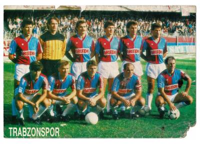 Trabzonspor Futbol Takımı (Büyük Boy) Kartpostal Haliyle KRT9029 - 1