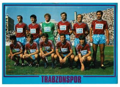 Trabzonspor Futbol Takımı (Büyük Boy) Kartpostal KRT9028 - 1