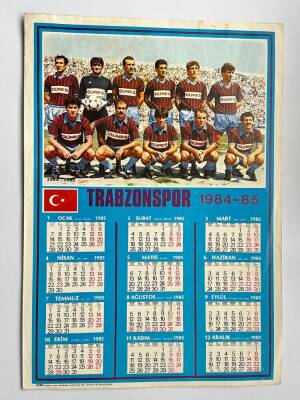 Trabzonspor Oyuncu Kadrosu 1984 - 1985 Kartpostal KRT7948 - 1