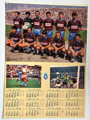 Trabzonspor Oyuncu Kadrosu Ve 1985 Takvimi Kartpostal KRT11153 - 1