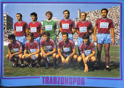 Trabzonspor Takım Kadrosu Büyük Boy Kartpostal KRT5523 - 1