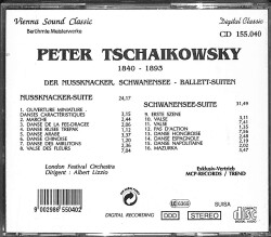 Tschaikowsky - Ballet-Suiten CD (İkinci El) CD3698 - 2