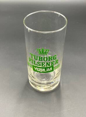 Tuborg Pilsener Yeşilim Eski bardak AOB3145 - 1