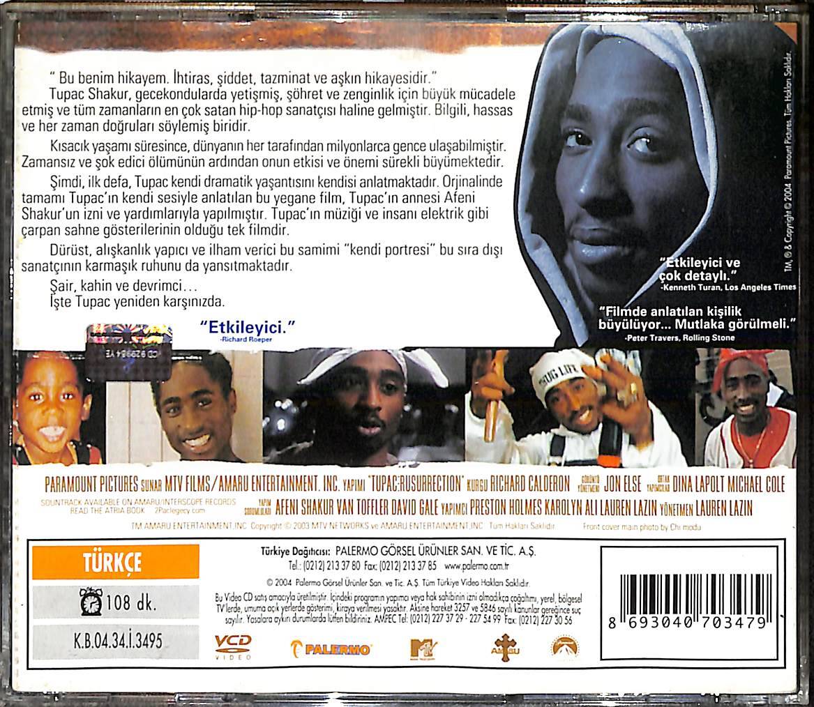 Tupac Diriliş VCD Film (İkinci El - 10/8.5) VCD26599 - 2