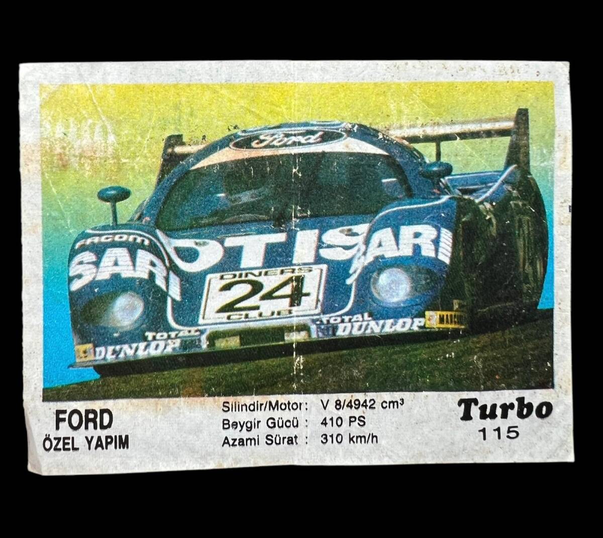 TURBO KENT No 115 Sakız Kağıdı Stickers SKZ660 - 1