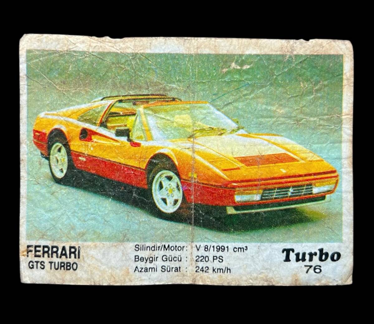 TURBO KENT No 76 Sakız Kağıdı Stickers SKZ695 - 1