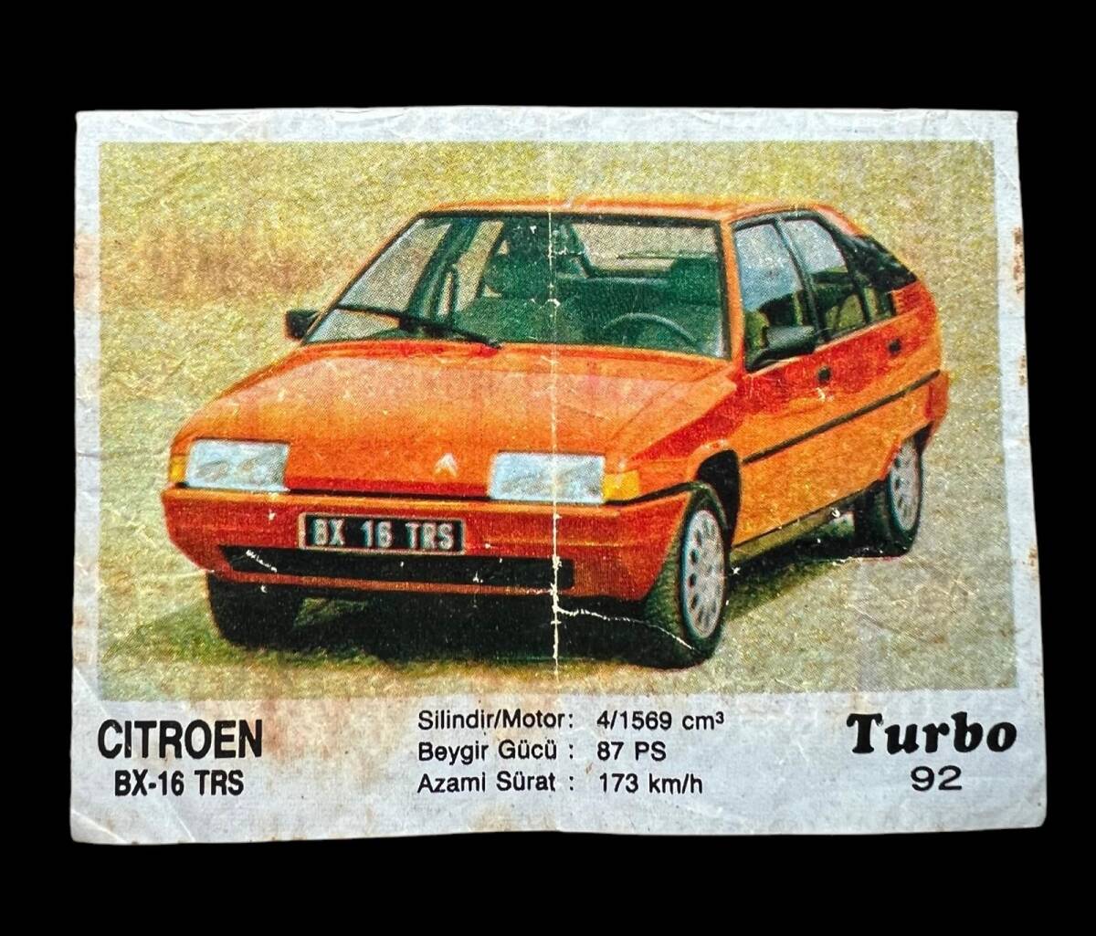 TURBO KENT No 92 Sakız Kağıdı Stickers SKZ679 - 1