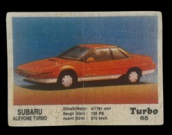 TURBO Orjinal Sticker Sakız Kağıdı No 65 SKZ461 - 1