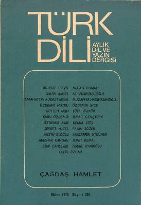 Türk Dili Aylık Dil ve Yazın Dergisi Sayı 325 Ekim 1978 NDR82749 - 1