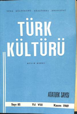 Türk Kültürü Dergisi - Sayı 85 - Kasım 1969 NDR75800 - 1