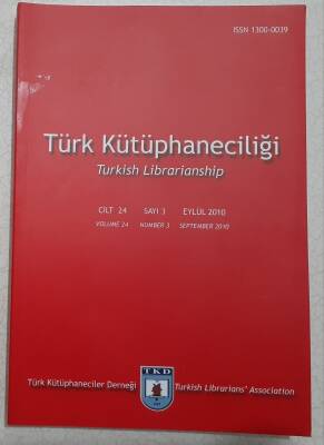 Türk Kütüphaneciliği Sayı3 Eylül 2010 NDR23000 - 1