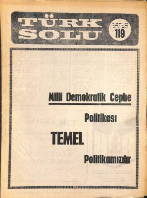 Türk Solu 10 Şubat 1970 Sayı119 Kitlelere Gerçeği Anlatalım - Siyah Panderlerin Gösterileri NDR81669 - 1