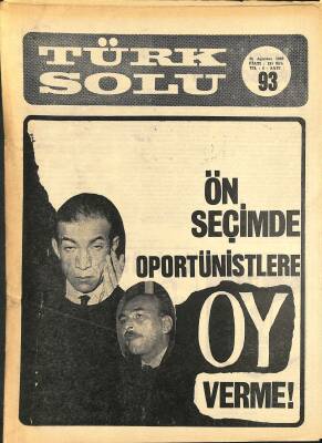 Türk Solu 26 Ağustos 1969 Sayı93 Okullardan Türk Soluna - Demir Döküm Mücadelesi Zaferle Sona Erdi NDR81660 - 1