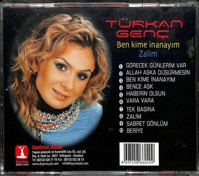 Türkan Genç - Ben Kime İnanayım Zalim (Sıfır Ürün) CD Müzik CD2101 - 2