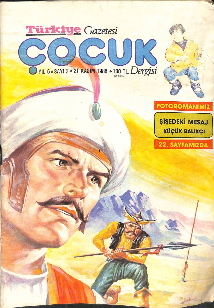 Türkiye Çocuk Dergisi Sayı : 2 / 21 Kasım 1986 NDR89024 - 1