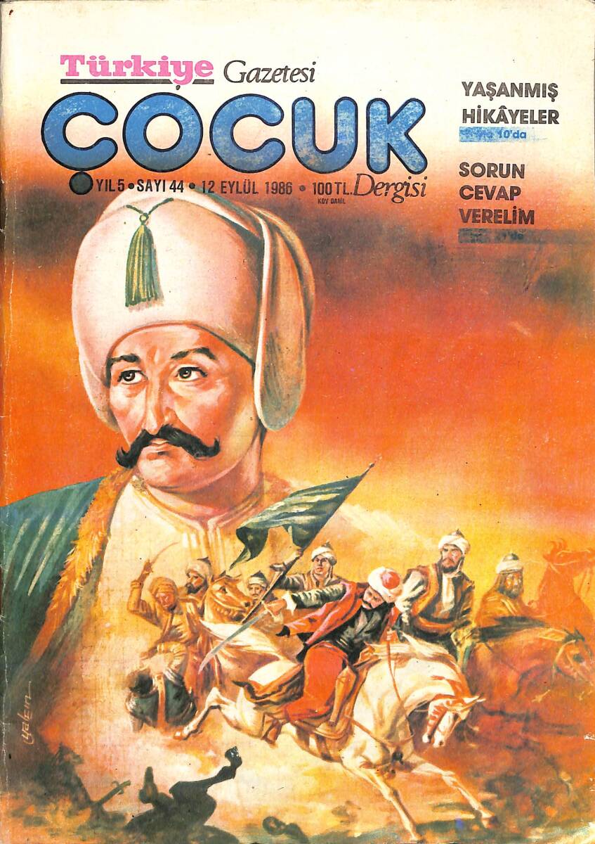 Türkiye Çocuk Dergisi Sayı : 44 / 12 Eylül 1986 NDR89033 - 1