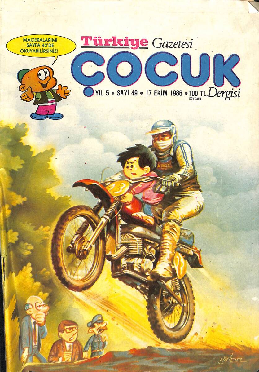 Türkiye Çocuk Dergisi Sayı : 49 / 17 Ekim 1986 NDR89035 - 1