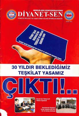 Türkiye diyanet ve vakıf görevlileri sendikası Diyanet-sen Dergisi Temmuz 2010 KTP3338 - 1