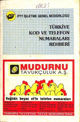 TÜRKİYE KOD VE TELEFON NUMARALARI REHBERİ - PTT İŞLETME GENEL MÜDÜRLÜĞÜ NDR76492 - 1