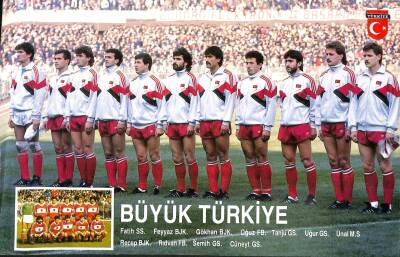 Türkiye Oyuncu Kadrosu Büyük Boy Kartpostal KRT18844 - 1