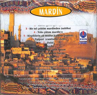 Türkülerle Türkiye Mardin CD Müzik CD2835 - 6