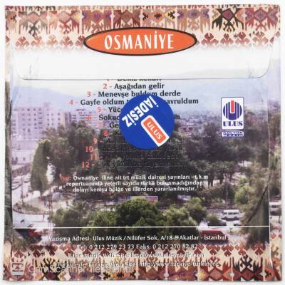 Türkülerle Türkiye Osmaniye CD Müzik CD822 - 8