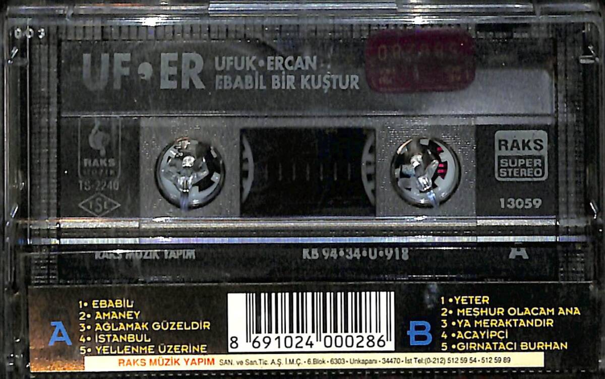 Ufuk-Ercan - Ebabil Bir Kuştur Kaset (İkinci El) KST26921 - 2