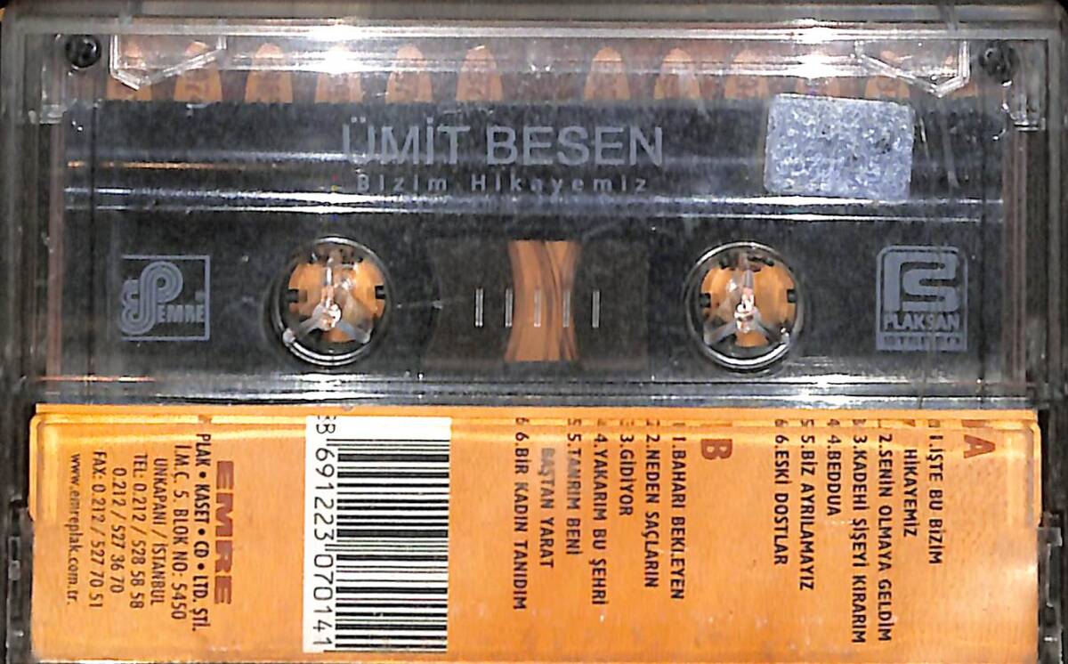 Ümit Besen - Bizim Hikayemiz Kaset (İkinci El) KST26344 - 2